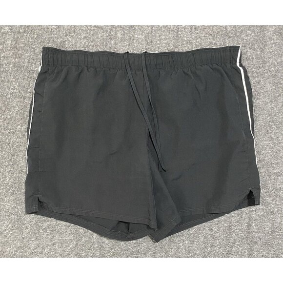Athletech Basketball Shorts Elastic Waist Drawstring Mesh Black Size S(4/6) - Picture 1 of 9